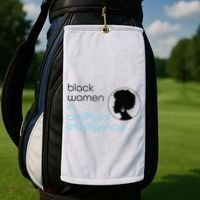 Black Women In Artificial Intelligence Winter Collection Golf Towel thumb 2