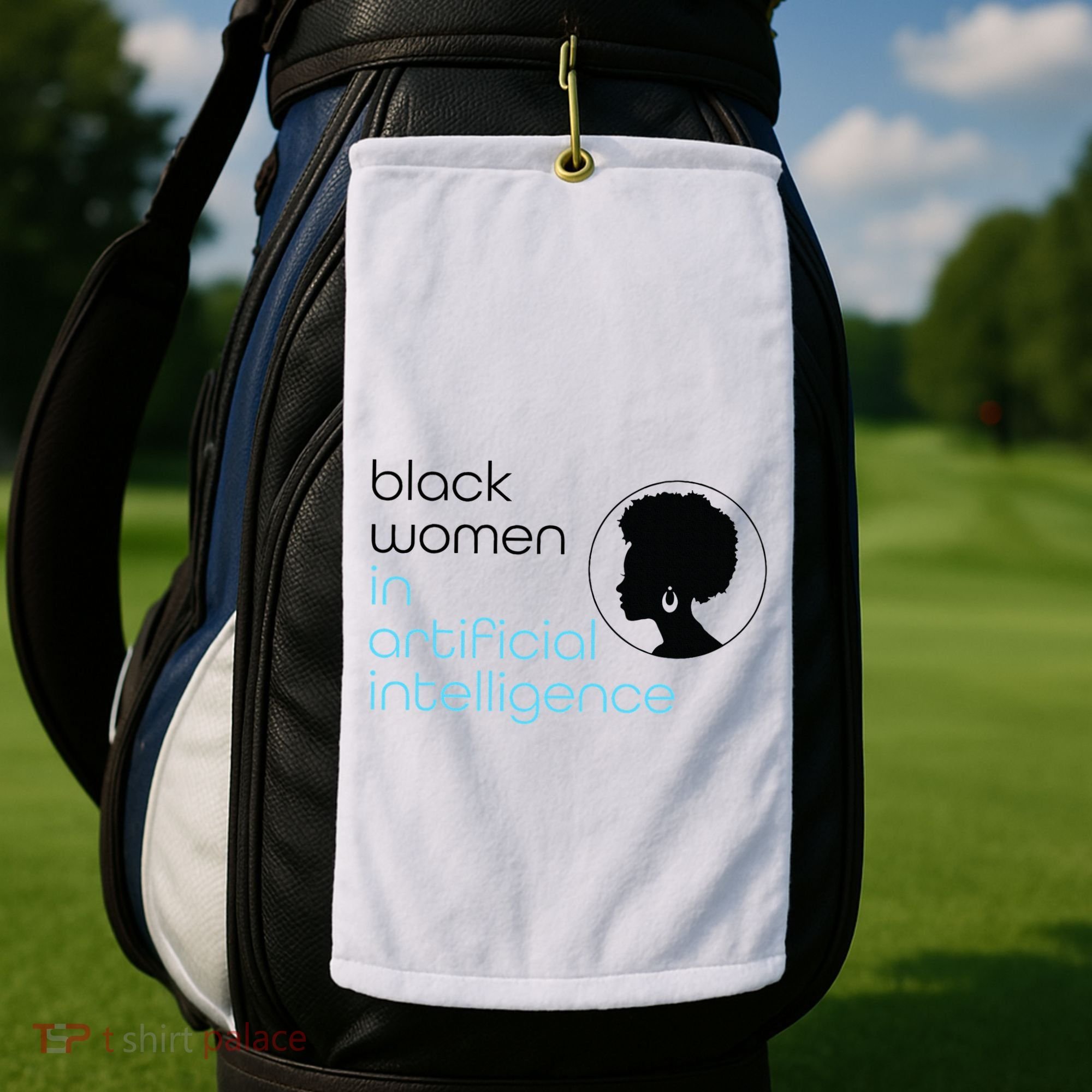 Black Women In Artificial Intelligence Winter Collection Golf Towel