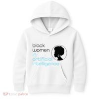 Black Women In Artificial Intelligence Winter Collection Kids Hoodie thumb 0
