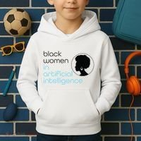 Black Women In Artificial Intelligence Winter Collection Kids Hoodie thumb 2