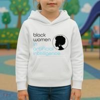 Black Women In Artificial Intelligence Winter Collection Kids Hoodie thumb 3