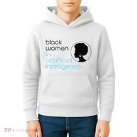 Black Women In Artificial Intelligence Winter Collection Kids Hoodie thumb 4