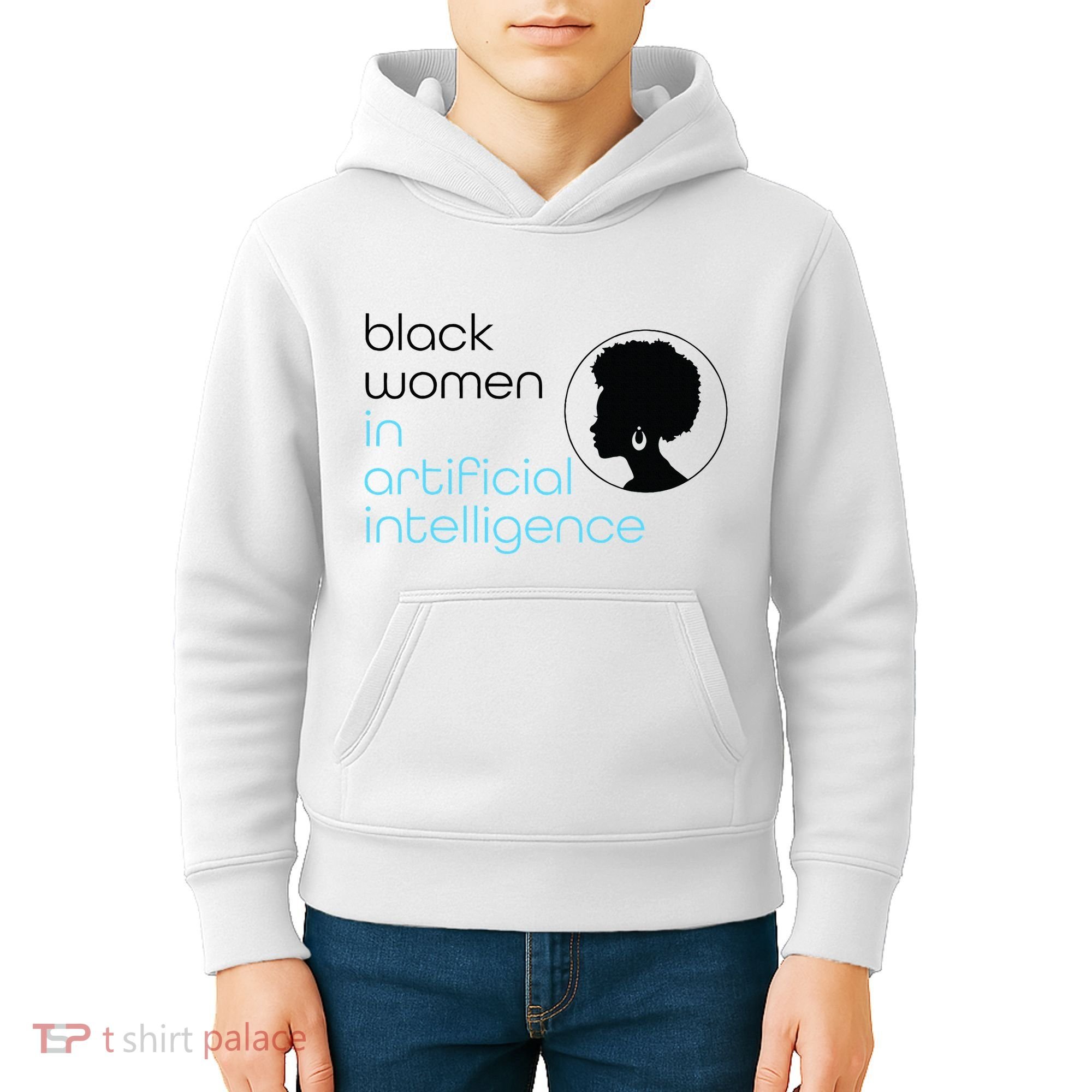 Black Women In Artificial Intelligence Winter Collection Kids Hoodie