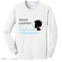 Black Women In Artificial Intelligence Winter Collection Kids Long Sleeve Shirt thumb 0