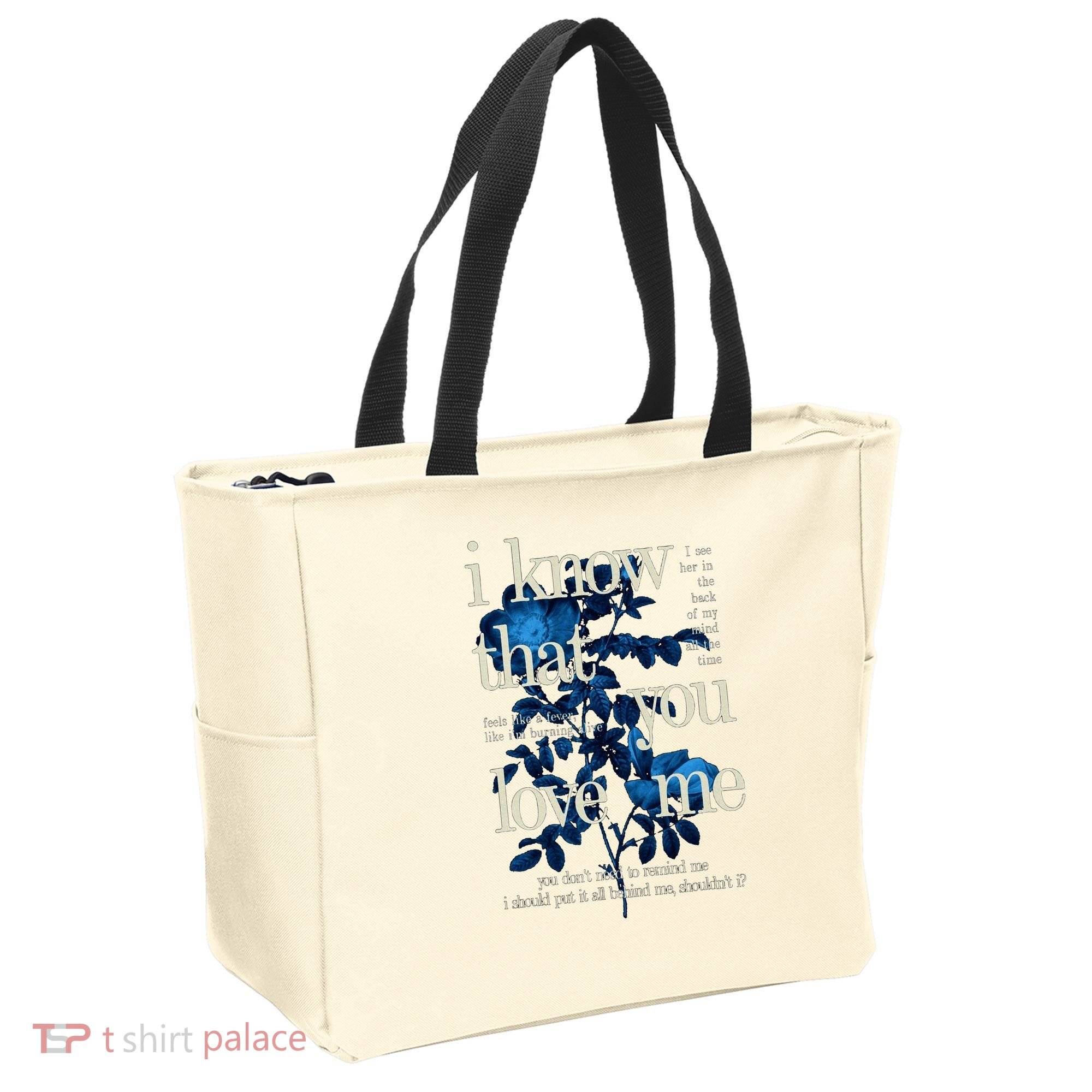 Billie Wildflower Inspired I Know That You Love Me Tote Bag
