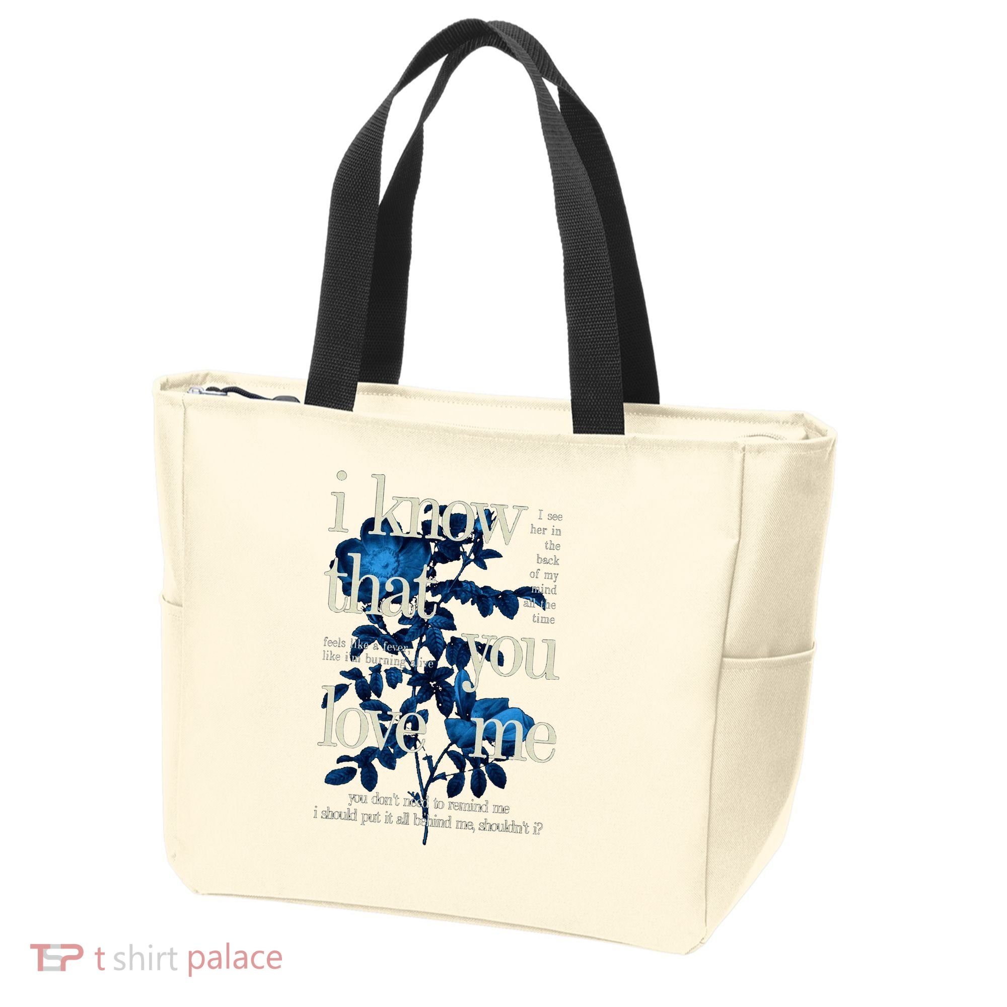Billie Wildflower Inspired I Know That You Love Me Tote Bag