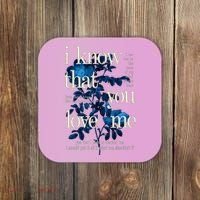 Billie Wildflower Inspired I Know That You Love Me Coaster thumb 0