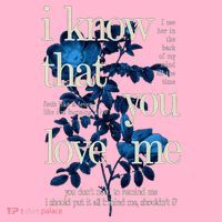 Billie Wildflower Inspired I Know That You Love Me Coaster thumb 2