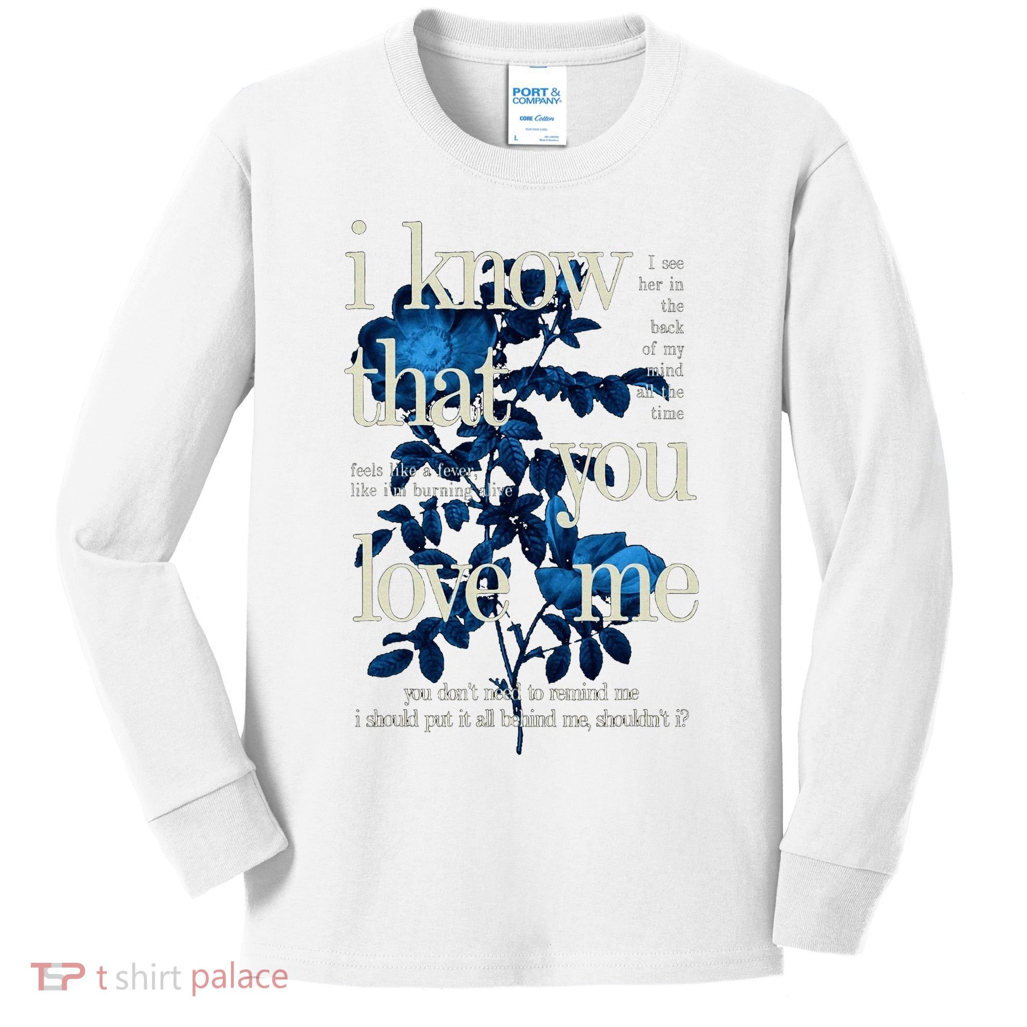 Billie Wildflower Inspired I Know That You Love Me Kids Long Sleeve Shirt