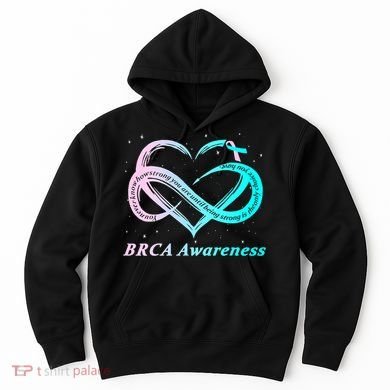 BRCA Warrior I'm Fine Breast Cancer Awareness Hoodie