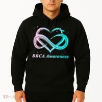 BRCA Warrior I'm Fine Breast Cancer Awareness Hoodie thumb 2