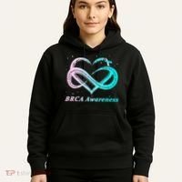 BRCA Warrior I'm Fine Breast Cancer Awareness Hoodie thumb 5