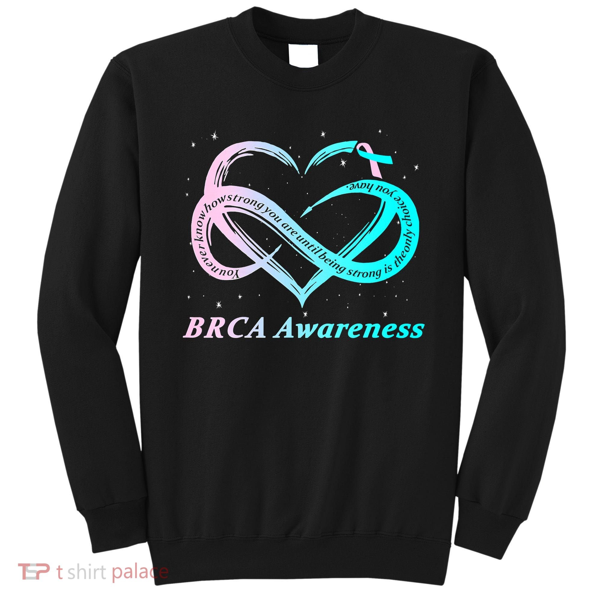 BRCA Warrior I'm Fine Breast Cancer Awareness Sweatshirt