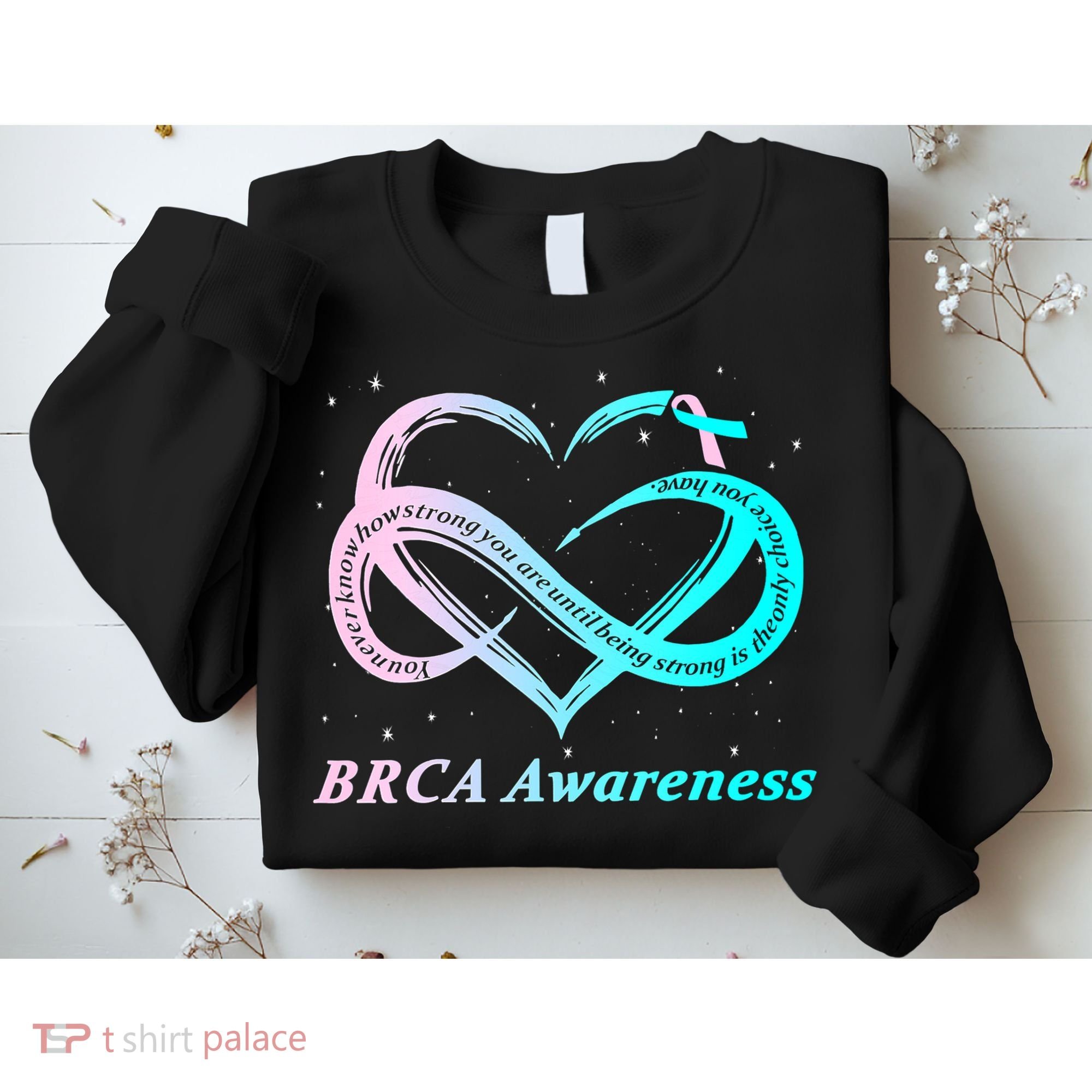 BRCA Warrior I'm Fine Breast Cancer Awareness Sweatshirt