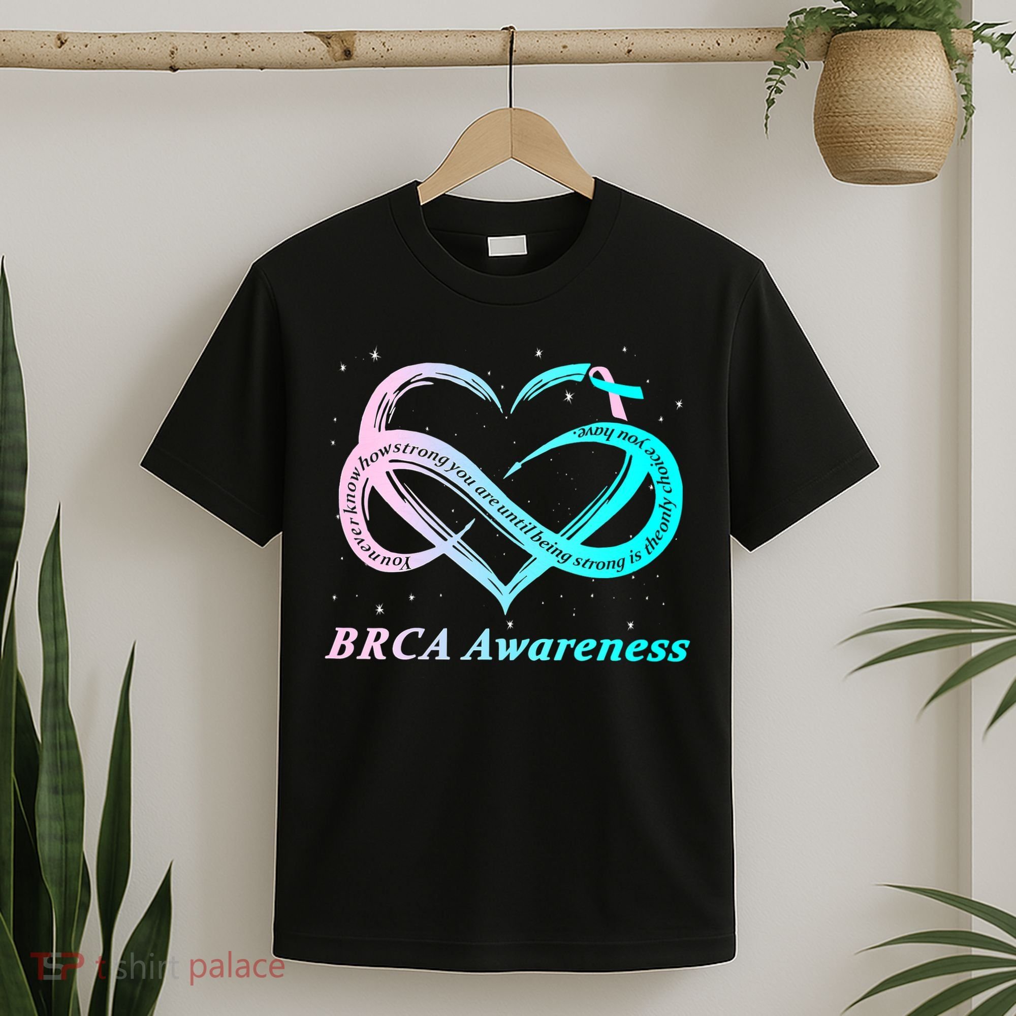 BRCA Warrior I'm Fine Breast Cancer Awareness T-Shirt