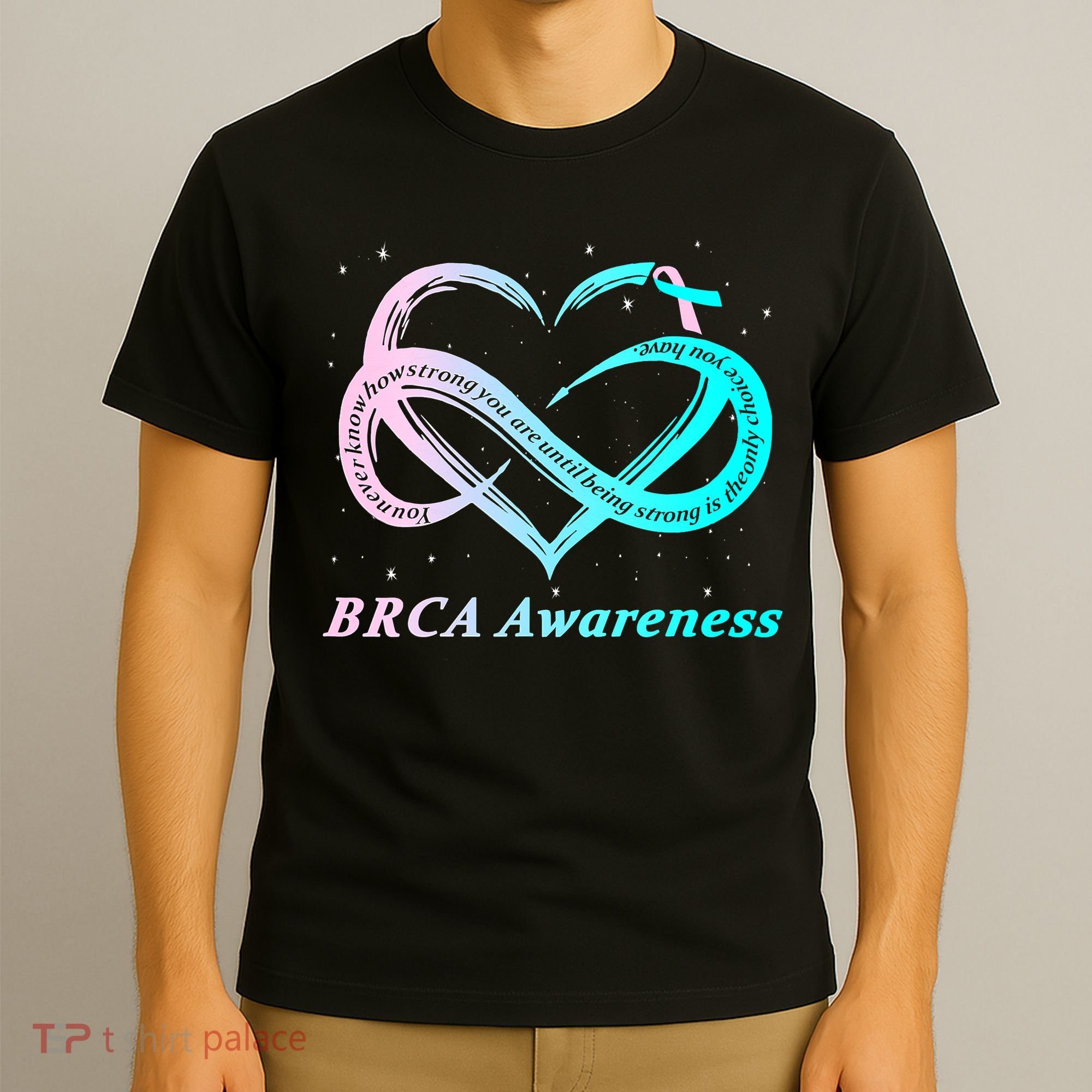 BRCA Warrior I'm Fine Breast Cancer Awareness T-Shirt