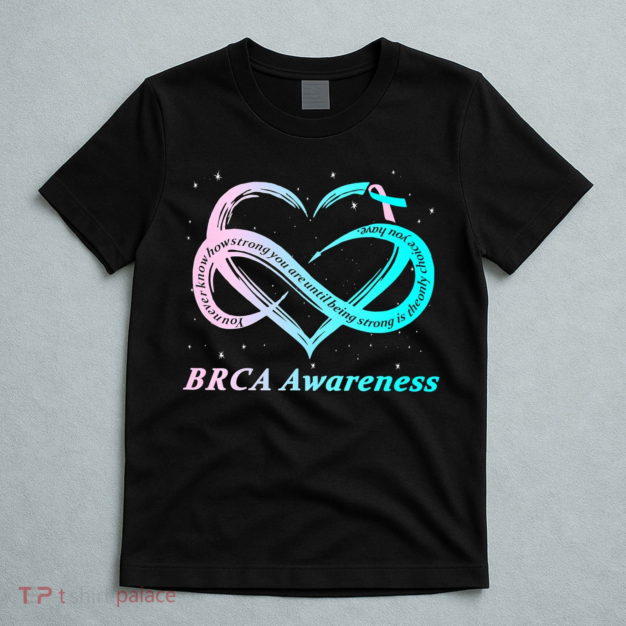 BRCA Warrior I'm Fine Breast Cancer Awareness T-Shirt