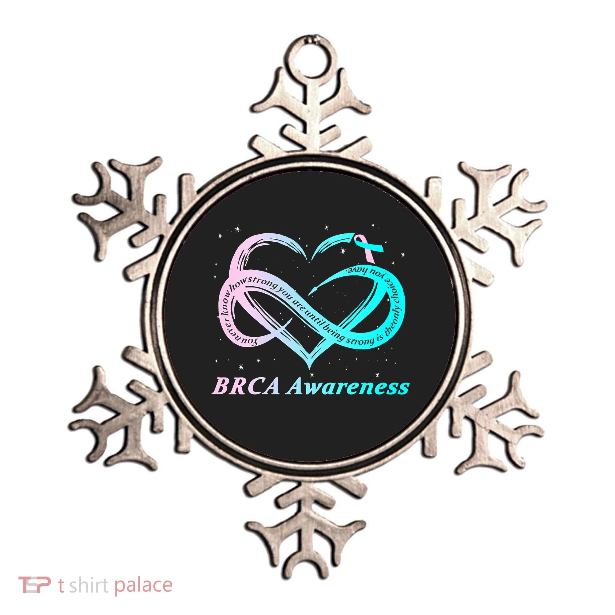 BRCA Warrior I'm Fine Breast Cancer Awareness Ornament