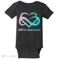 BRCA Warrior I'm Fine Breast Cancer Awareness Baby Bodysuit thumb 0