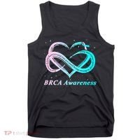BRCA Warrior I'm Fine Breast Cancer Awareness Tank Top thumb 0
