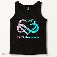 BRCA Warrior I'm Fine Breast Cancer Awareness Tank Top thumb 2
