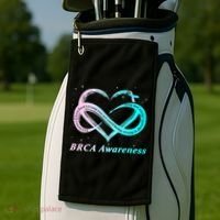 BRCA Warrior I'm Fine Breast Cancer Awareness Golf Towel thumb 2