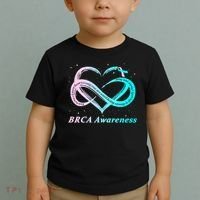 BRCA Warrior I'm Fine Breast Cancer Awareness Toddler T-Shirt thumb 2