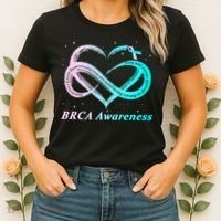 BRCA Warrior I'm Fine Breast Cancer Awareness Women's T-Shirt thumb 2