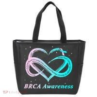 BRCA Warrior I'm Fine Breast Cancer Awareness Tote Bag thumb 0
