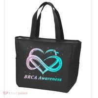 BRCA Warrior I'm Fine Breast Cancer Awareness Tote Bag thumb 3