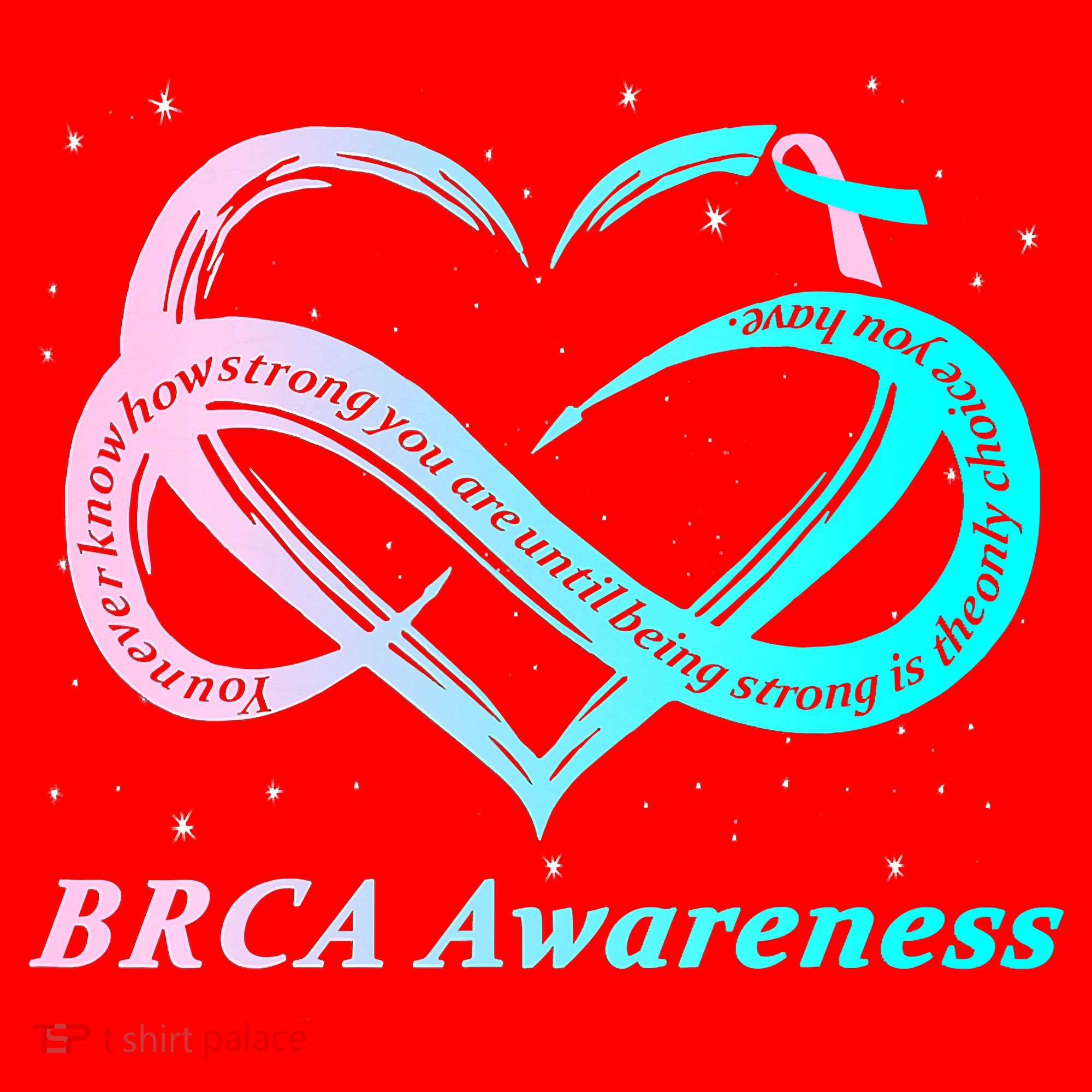 BRCA Warrior I'm Fine Breast Cancer Awareness Santa Hat