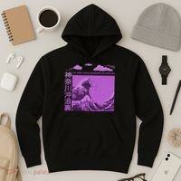 Big Wavy Japanese Purple  Hoodie thumb 3