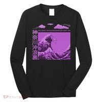 Big Wavy Japanese Purple  Long Sleeve Shirt thumb 0