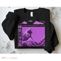 Big Wavy Japanese Purple  Sweatshirt thumb 2
