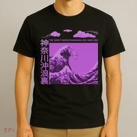 Big Wavy Japanese Purple  T-Shirt thumb 3