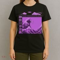 Big Wavy Japanese Purple  T-Shirt thumb 4