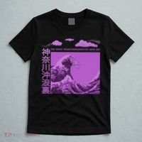 Big Wavy Japanese Purple  T-Shirt thumb 5