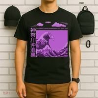 Big Wavy Japanese Purple  T-Shirt thumb 6