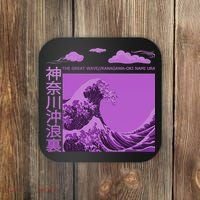 Big Wavy Japanese Purple  Coaster thumb 0