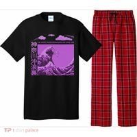 Big Wavy Japanese Purple  Pajama Set thumb 0