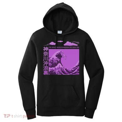 Big Wavy Japanese Purple  Women's Hoodie