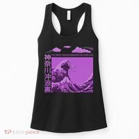 Big Wavy Japanese Purple  Women's Tank Top thumb 0