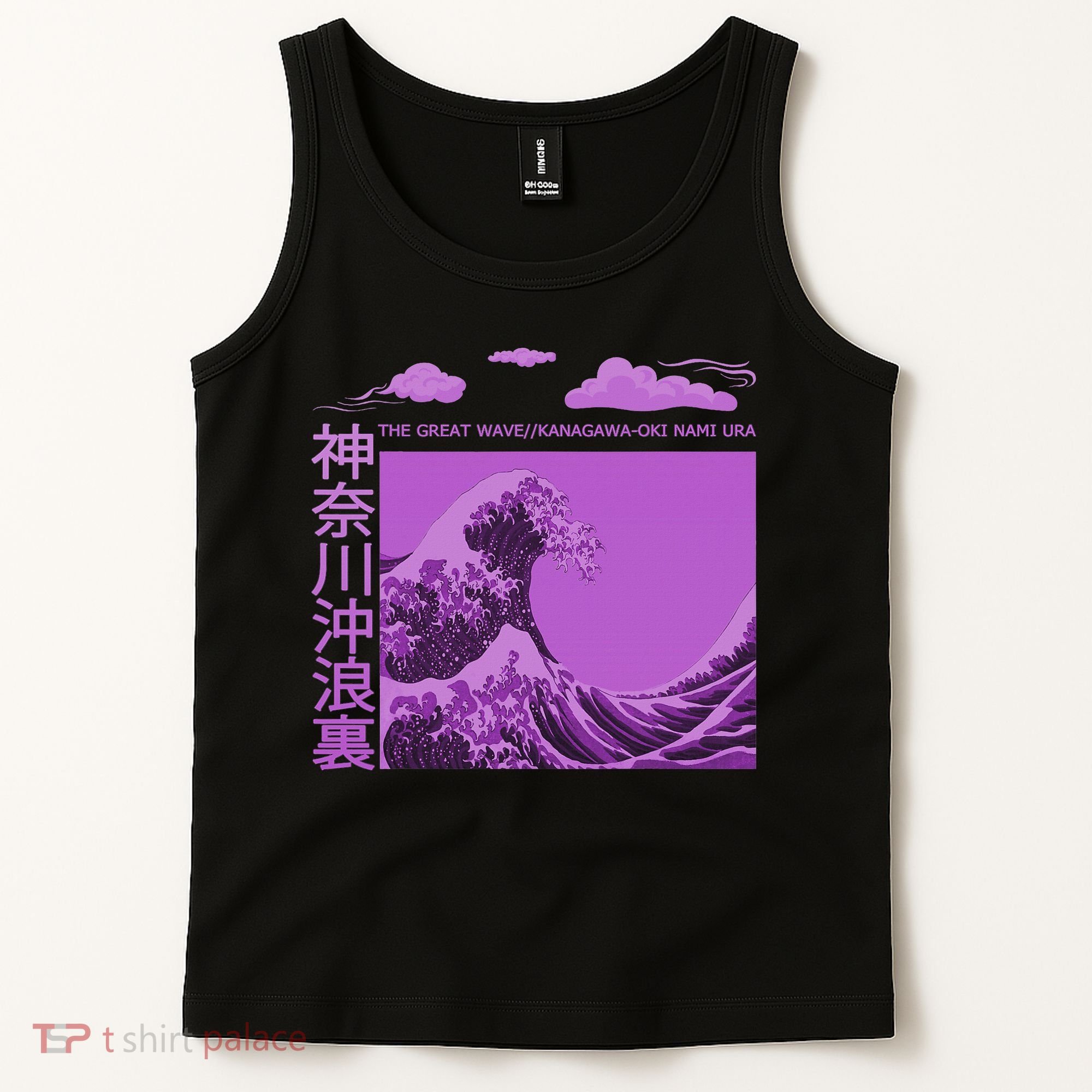 Big Wavy Japanese Purple  Tank Top