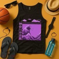 Big Wavy Japanese Purple  Tank Top thumb 4