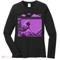 Big Wavy Japanese Purple  Women's Long Sleeve Shirt thumb 0