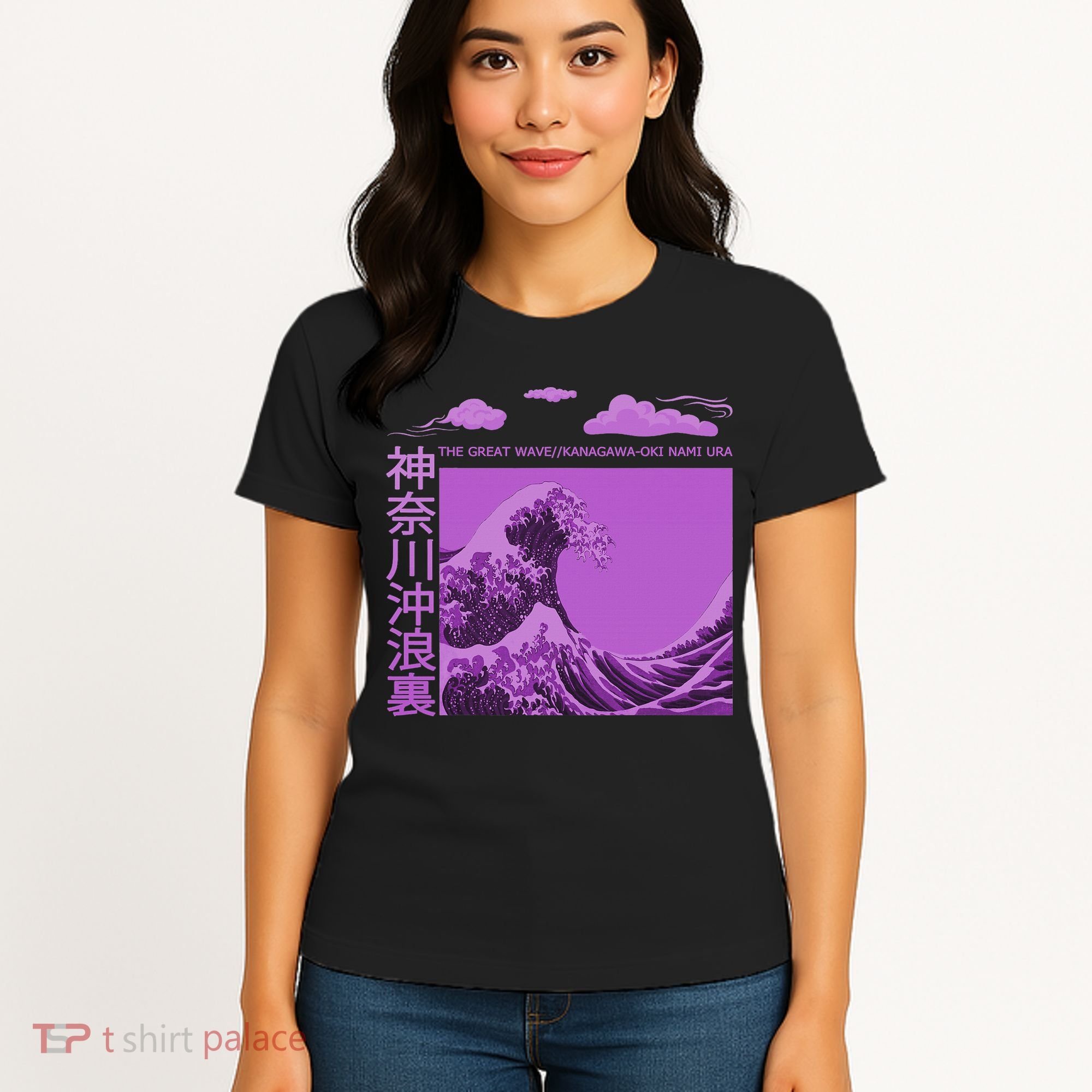 Big Wavy Japanese Purple  Women's T-Shirt
