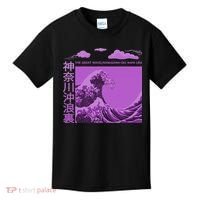 Big Wavy Japanese Purple  Kids T-Shirt thumb 0