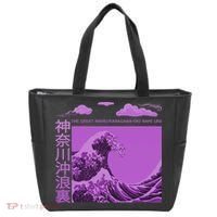 Big Wavy Japanese Purple  Tote Bag thumb 0
