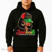 Black Women Junenth Remembering My Ancestors Hoodie thumb 2