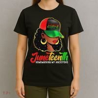 Black Women Junenth Remembering My Ancestors T-Shirt thumb 4